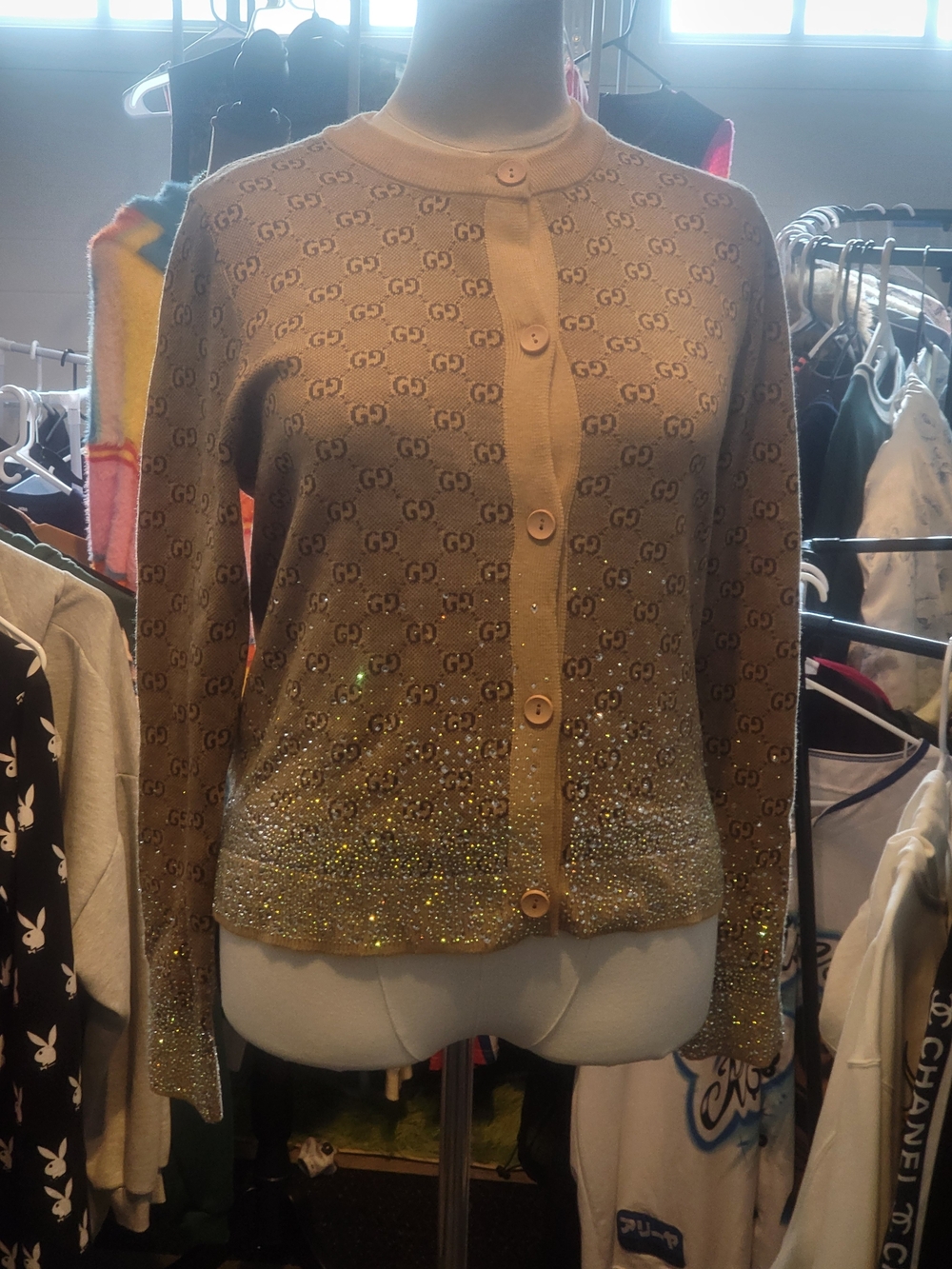 ✨ Gucci GG Metallic Knit Cardigan ✨